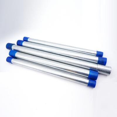 China Galvanized Conduit Anticorrosion 6 8 pulgadas tubos de acero d'electrica Metal Galvanized Round Seamless Welding EMT BS Electrical Tuberia Carbon Tube Pipe Bi Conduit 4568 GI for sale