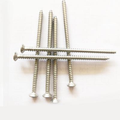 China Pan Stainless Steel ss316 Self Hardware Materials Stainless Steel Cross Recessed Countersunk Head Tapping Screws for sale