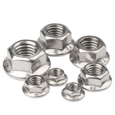 China Metric Galvanized Stainless Steel M2 M4 M8 M10 M12 M28 Heavy Industry Heavy Industry Hex Lock Quick Insert Hex Nylon Flange Nut for sale