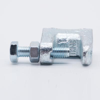 China Connection Stainless Steel Fasteners Galvanized Steel Heavy Duty Metal Steel Pipe Clamp Clip Abrazadera Cast Malleable Iron Beam Clamp for sale