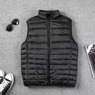 China 2020 New Men's Breathable Comic Collar Vest Shorts Men's Vest Shoulder Vest Down Vest Thick Warm Winter Coat Trend for sale