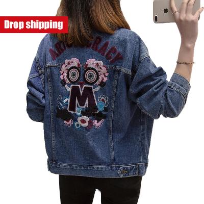 China New Style Denim Women's Korean Loose Plus Size Mix Plus Size Casual Jacket And Match Jacket for sale