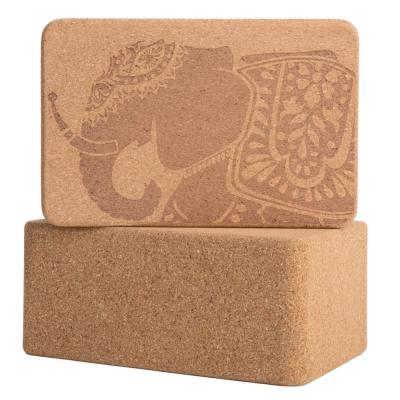 China Yoga Cork Block Without Sawdust High Density Natural Cork Fitness Sets for sale