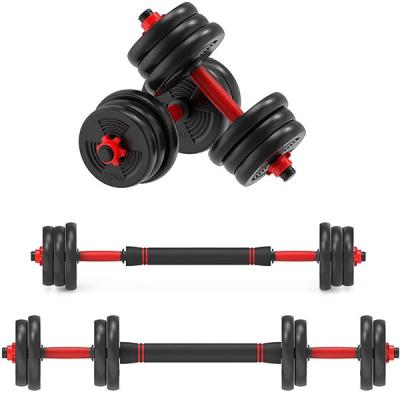 China Adjustable Weight Dumbbells Set Weight lifting Free Weights Set with Connecting Rod for sale