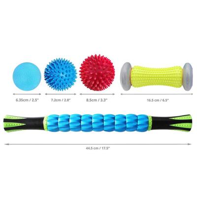 China Pain Relief Massage Roller Stick Deep Tissue Trigger Massage Ball Set for sale