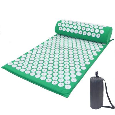 China Acupressure feito sob encomenda Mat And Pillow Set do pé do coxim da massagem do tecido de algodão à venda