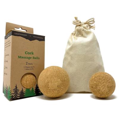 China Cork Massage Ball natural flexible suave, madera colorea a Cork Ball grande en venta