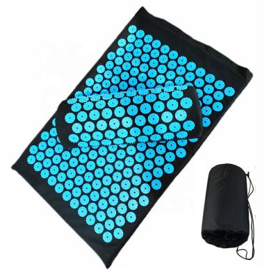 China Alivie la acupuntura trasera Mat With Pillow de la yoga del masaje del cuerpo de la tensión en venta