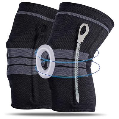 China Soft Fabric Cross Training Fitness Wrap Adjustable Knee Support for sale