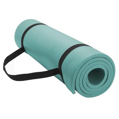 China Printing Logo NBR Yoga Mat , Durable NBR Fitness Mat for sale