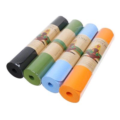 China TPE-het Materiaal van de Yogageschiktheid, niet van het de Misstaptapijt TPE van de Positielijn de Yogamat 173x61cm Te koop