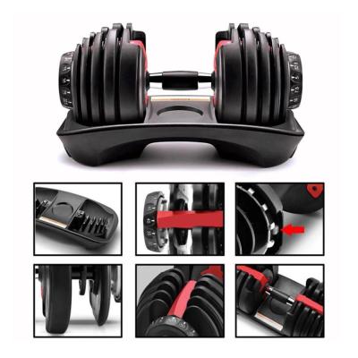 China Adjustable Weights Dumbbells Set Gym Training Workout Dumbbell Barbell Sets for sale