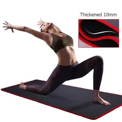 China Insípido no deslizar un ejercicio más grueso Mats For Fitness Pilates Workout de 10M M el 183cmX61cm Nbr en venta