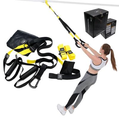 China Max Loaded 400 KG Gym Workout Crossfit Exercise Pull Rope Hanging Training Nylon Resistance Band Set for sale