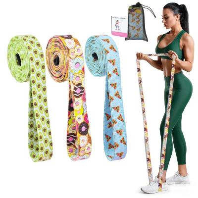 China Fabric Fitness Gym Equipment Width 3cm Hip Exercise Resistance Bands Set For Legs Glute And Thighs Training for sale