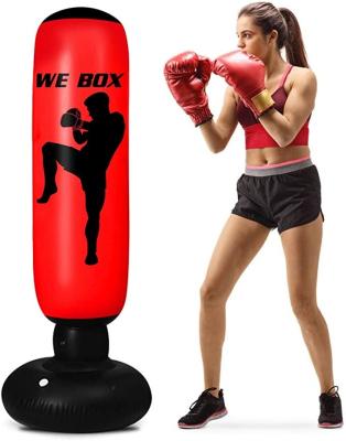 China 63 inch Standing Heavy Boxing Bag durable thickened material  For Karate for sale