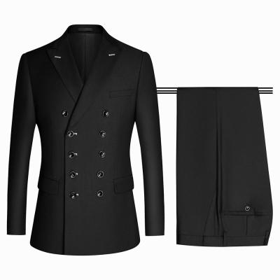 China Monetcat Breathable Wholesale Customized Mens Blazer Best Brand Wedding Black Mens Suits 2 Pieces for sale