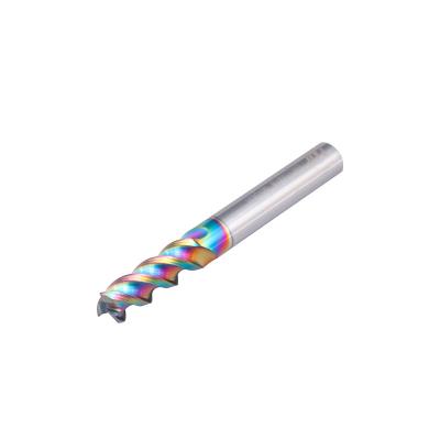 China High Speed ​​Machine DLC End Mill For Aircraft Performance CNC Milling Cutter Aluminum High Speed ​​Cutting Machine Tool Colorful High for sale