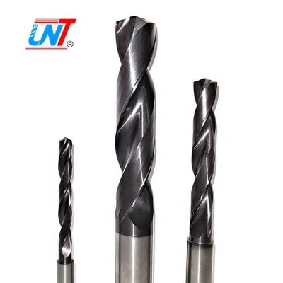 China Solid Carbide Drill 5D Type Cutting Machine UNT With Oil Hole EMH08-5D Straight Shank Drills 5D for sale