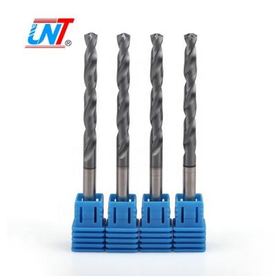 China High Speed ​​Steel Cutting Machine 135 Taper Parabolic Lengths Drill 5D Carbide Tip Coolant Through Drills for sale