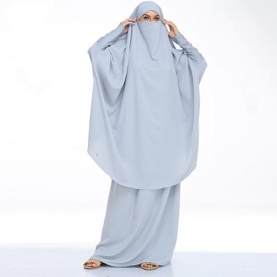 China Hot Casual Islamic Abaya Women Two Piece Dubai Abaya Amazon Amazon Clothing Muslim Dress Robe for sale