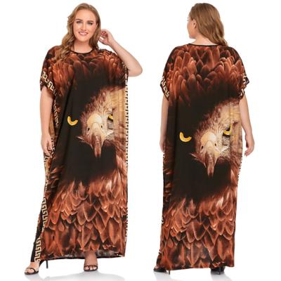 China 2021 New Arrival Pattern Washable Dubai Kaftan Abaya Elegant Casual Dress Long Maxi Dresses Women Animal Islamic Clothing for sale