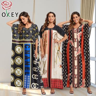 China FREE SAMPLE Designer Kaftan Long Maxi Dress Modern Luxury Muslim Women Fashion Women Soft Feeling African Islamic Ethnic Clothing for sale