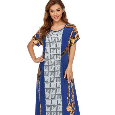 China Fashion Islamic Modern Designer Luxury Elegant Casual Women's Summer Muslim Kaftan Dress for sale