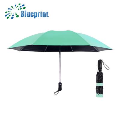 China 3 Full Time Inverted Auto Open & Close Auto Open & Close Umbrellas With Fabric Black Coated Interior for sale