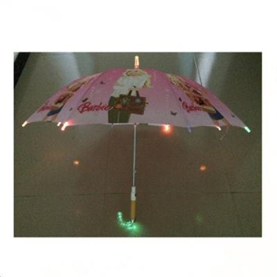 China Fashion Sun Lovely Handle LED Light Up Kids Umbrella for sale