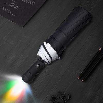 China Wholesale Automatic Full Automatic Led Lightweight Waterproof Reflective Rain Umbrella 23inch for sale