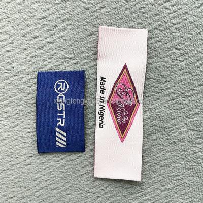 China Sustainable Woven Woven Labels Garment Machine Woven Label Customized Patch Label for sale