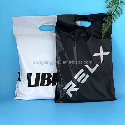 China shoes & Black Garment Mailing Bags With Poly Handle Mailing Bags With Printing Handle Mailing Bags for sale