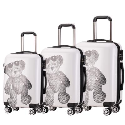 China School NGO-Distance Travel\etc Custom Luggage Digital Bags Trolley Suitcases Luggage Set Traveling PC Shell Plastic Hard In 20 24 28 Inches for sale