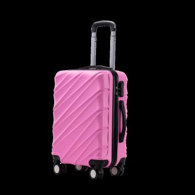 China The school NGO-distance trip\etc. DIZHEN Customized Logo ABSmaterials Trolley Hard Shell Travel Luggage Suitcase With Coded Lock for sale