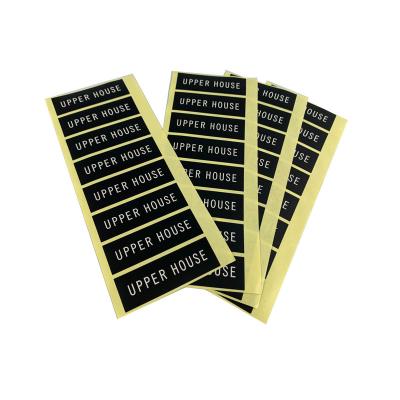 China Matte Custom Printing Stickers Waterproof Black Matte Vinyl Adhesive Paper Stickers for sale