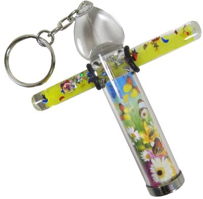 China Promotional Educational Gift Kaleidoscope Toy Keepsake Key Chain with Glitter Magic Wand Mini Keepsake Kaleidoscope for sale