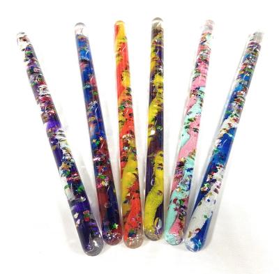 China Sensory Toys Kaleidoscopes Wonder Tube Glitter Magic Wand Motion Timer Sensory Liquid Bubbler Directing Stick for sale