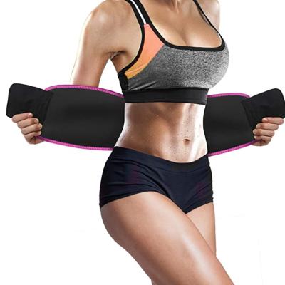 China Factory direct sale exercise fitness sports fitness waist trainer belt for home and gym adjust neoprene sweat belt for sale