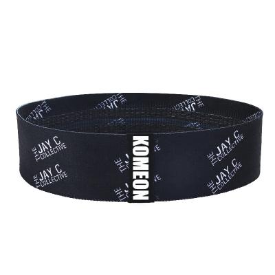 China Booty Resistant Black Hip Bands Workout Resistance Wide Booty Bands For Women With NEW DESIGN for sale