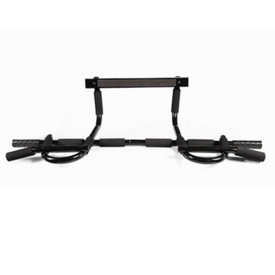 China Non-slip solid black horizontal bar and classic door durable pull up bar for upgrade your workouts for sale