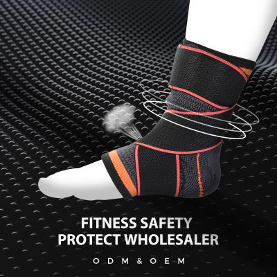 China Goods Recommend Fitness Foot Adjustable Safety Nylon Ankle Wrap For Sport for sale