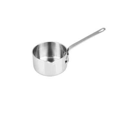 China Sustainable High Quality Chef 1.6Qt 304 Stainless Steel Mini Saucepan With SS Handle for sale