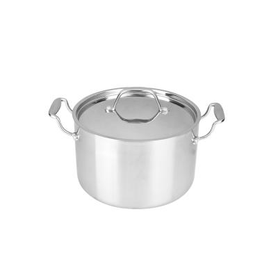 China Sustainable Muti Ply Stainless Steel Casserole Stock Pot for sale