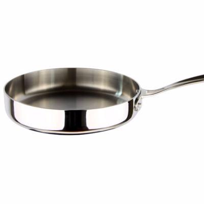 China Sustainable Stainless Steel Magnetic Induction Triple Saute Pan for sale