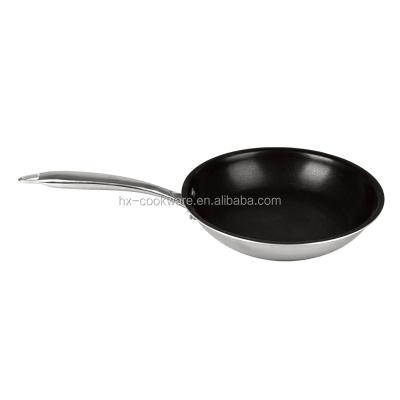 China Triple sustainable cookware with non stick ceramic coating pan for sale