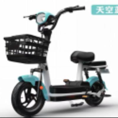 China City Electric E Bike Single Speed 48v Smart Rear Hub Motor Electric City Bike with Integrated Lead-Acid Battery Steel Frame Brake Line System for sale