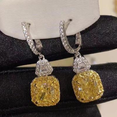 China CLASSIC Amazing Cubic Zirconia Jewelry Luxury Earrings Women 925 Sterling Silver Stud Earrings for sale