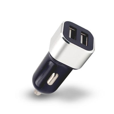 China Mobile Phone Car Charger 3.1A 15w Electric Car Charger Adapter Aluminum Fast Charging Dual USB Car Left Charger For Phone for sale