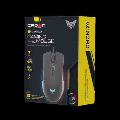 China Gaming Crown 7d Gaming Micro RGB Mouse Wired Mouse Gaming 2400 DPI Computer Accessories USB Optical Mouse for sale